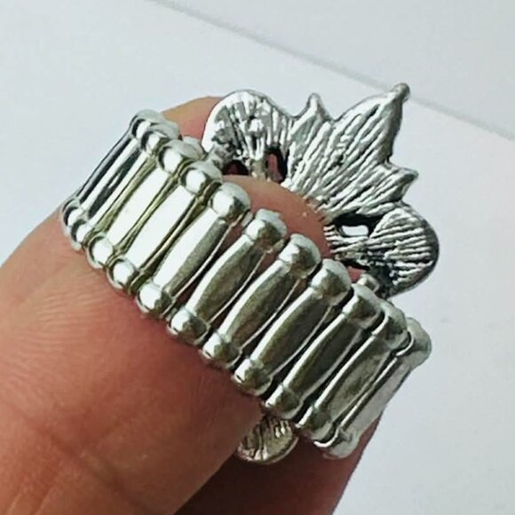 Paparazzi Statement Rhinestone Ring – Silver & Clear Crystal - Picture 5 of 5